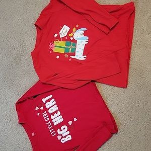 Set of Two Longsleeve Tees size small & 5T